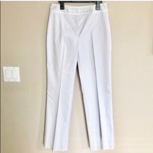 Tahari Levine White and blue pin striped pants
